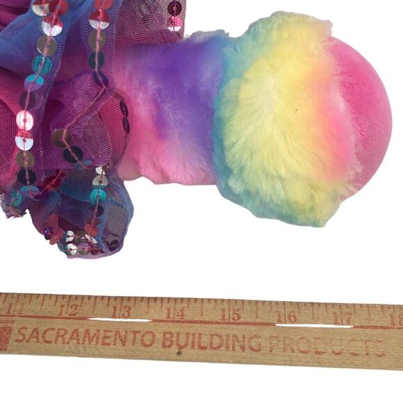 BUILD A Bear Rainbow Wolf Plush Great Wolf Lodge with Skirt Rhinestone 17 in - Picture 7 of 10
